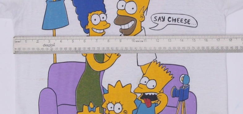 Vintage 1990 The Simpsons Family Portrait T-Shirt Single Stitch Made In USA M | Migration_T-Shirts - View 10 | Fashion Rerun