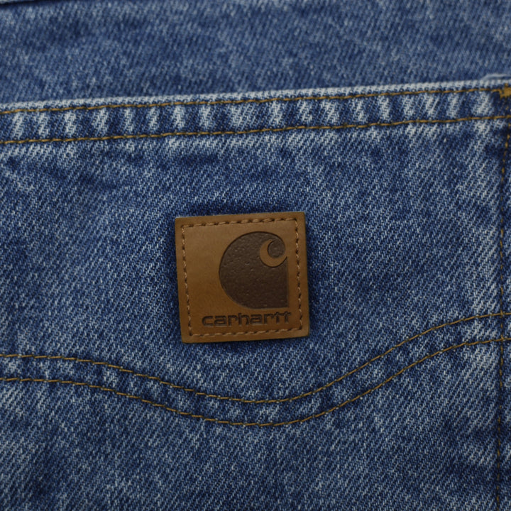 Mens Carhartt B17-DST Blue Denim Straight Fit Workwear Jeans Size 36x30 | Migration_Jeans WW Collection - Alt | Fashion Rerun