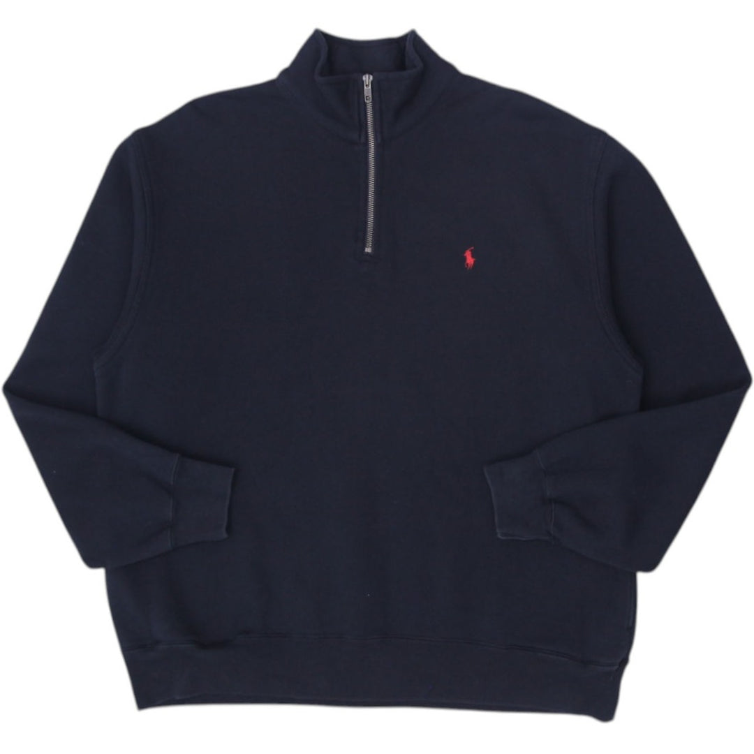 Vintage Polo By Ralph Lauren Quarter Zip Black Sweater L | Migration_Jumper & Knitwear RL Collection | Fashion Rerun