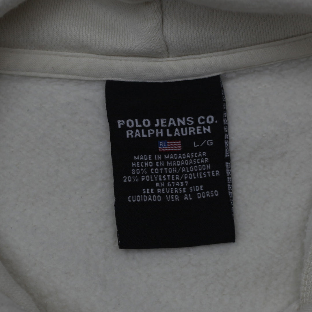 Vintage Polo Jeans Company Ralph Lauren Pullover Hoodie Size L - Fashion Rerun Vintage Migration_Sweaters