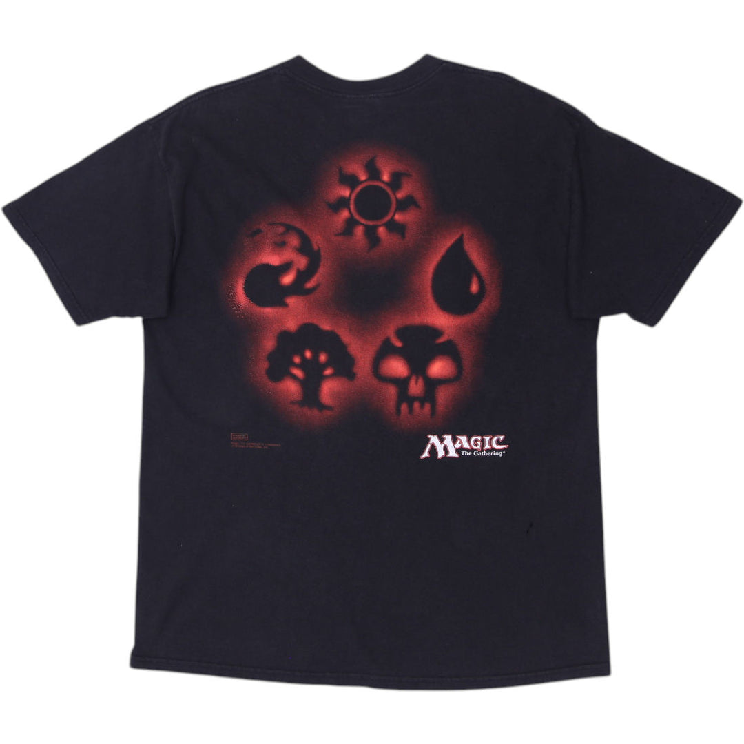 Vintage 90s Nice Man Magic The Gathering T-shirt Made in USA Size XL | Migration_T-Shirts - Side View | Fashion Rerun