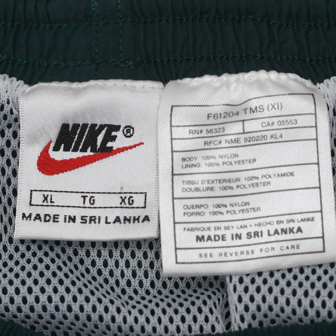 90's Vintage Nike Embroidered  Nylon Shorts Green - Fashion Rerun Vintage Migration_Shorts