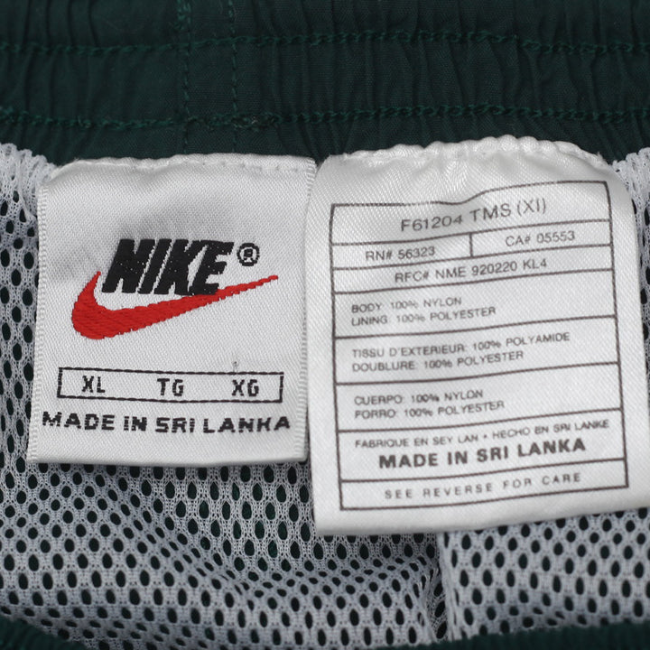 90's Vintage Nike Embroidered  Nylon Shorts Green - Fashion Rerun Vintage Migration_Shorts