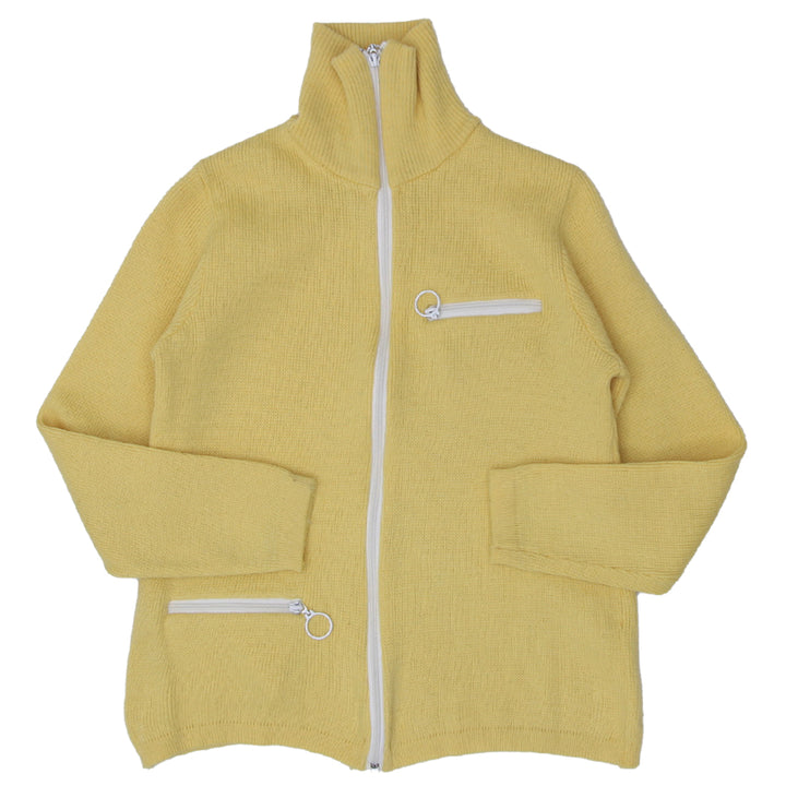 Vintage Tundra Pure Virgin Wool Full Zip Knit Sweater Ladies - Fashion Rerun Vintage Migration_Sweaters