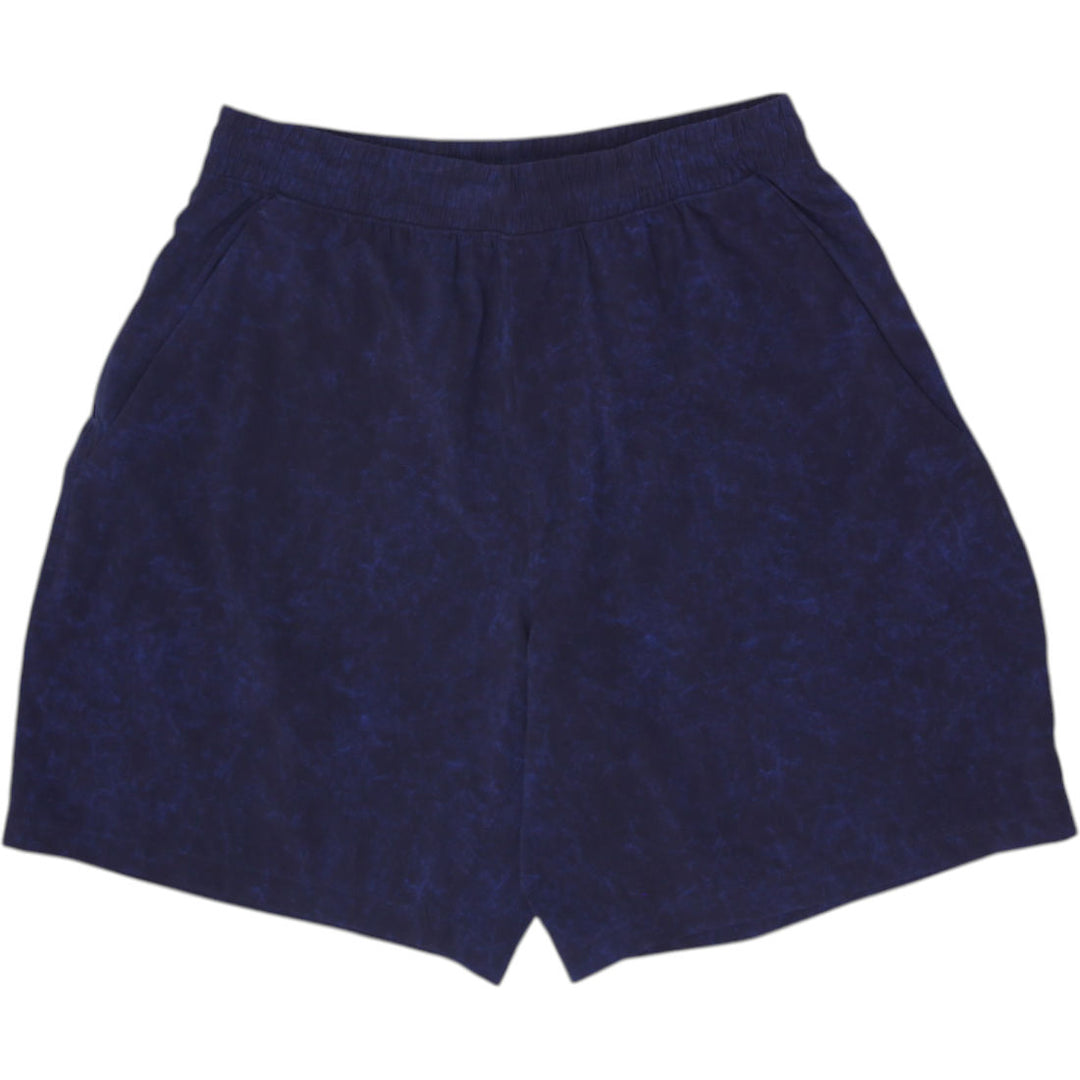 Mens Lululemon Navy Blue Water Camo / Marble Print Athletic Shorts Size Small S