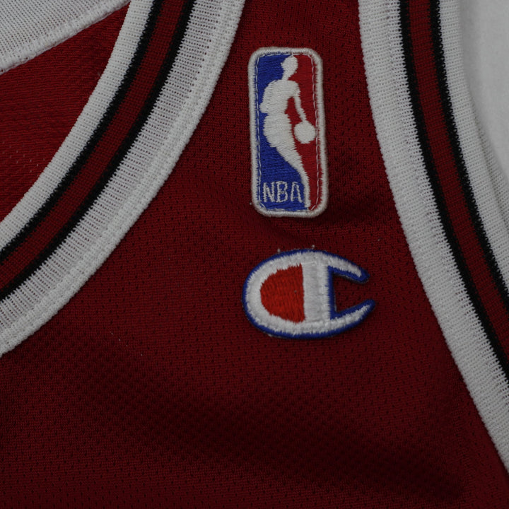 Vintage Champion Chicago Bulls Dennis Rodman #91 Red Basketball Jersey Size 48 | Migration_Jerseys - Detail V | Fashion Rerun