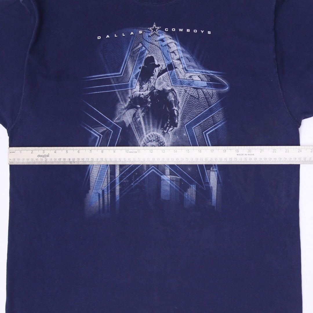 Vintage 90s Pro Player Dallas Star Cowboy T-Shirt Size XL