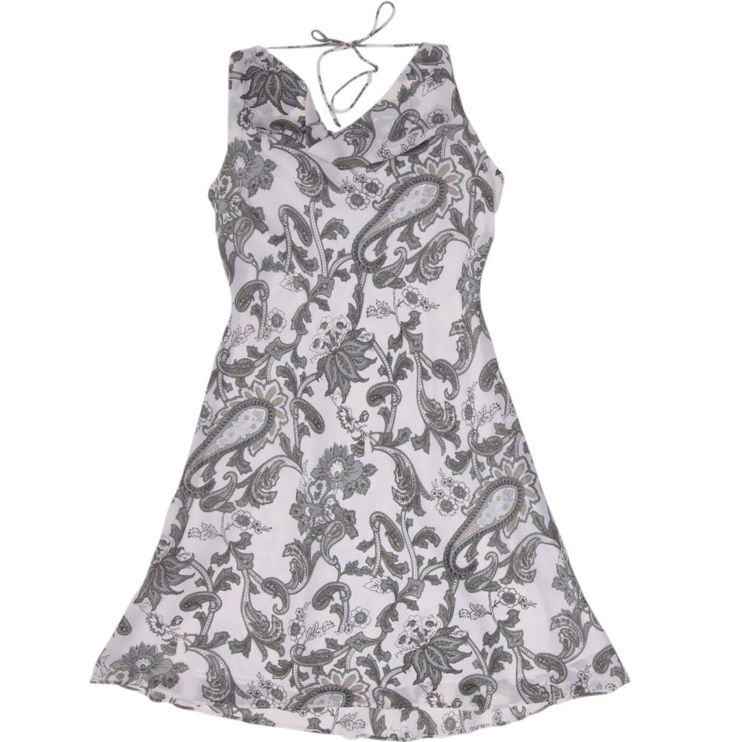 Y2K Ladies Lori Ann Paisley Print Sleeveless Dress Size 14