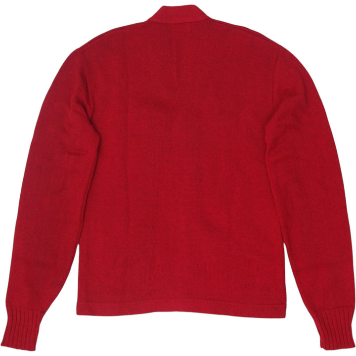 Vintage Letterman 100% Virgin Wool Knit Cardigan Sweater