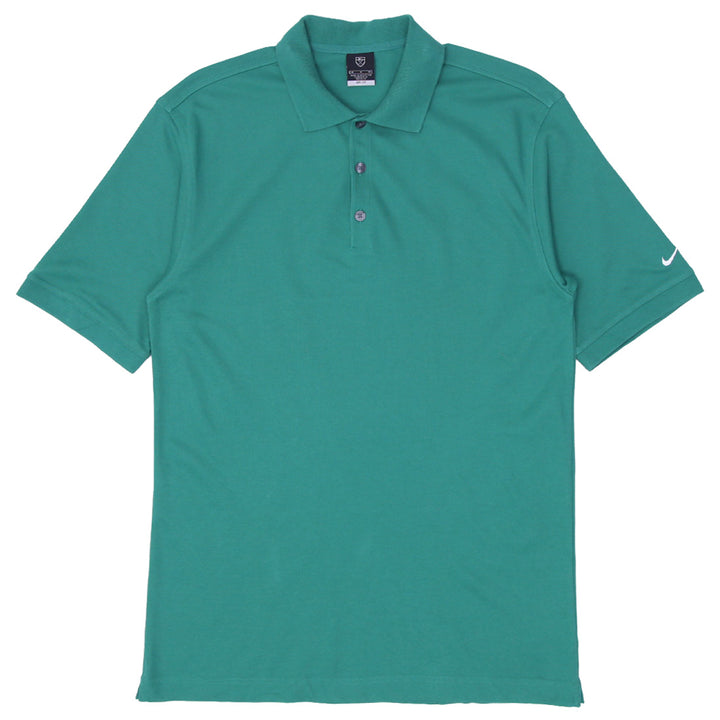 Mens Nike Embroidered Logo Green Polo T-Shirt