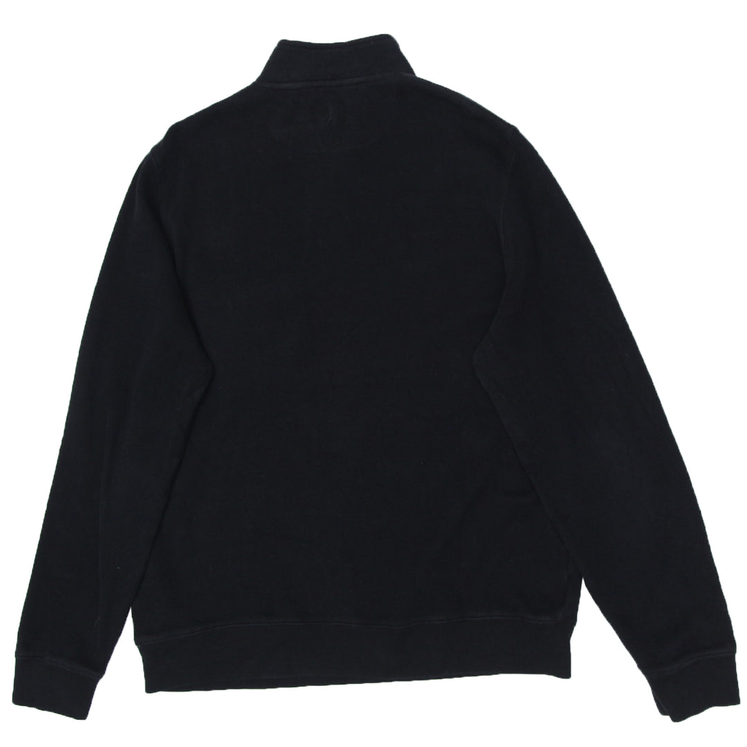 Mens Pendleton Quarter Zip Black Sweater
