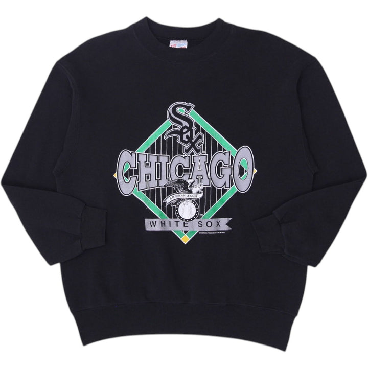Vintage 1990s Chicago White Sox MLB Black Crewneck Sweatshirt Size M | Migration_Sweatshirt | Fashion Rerun