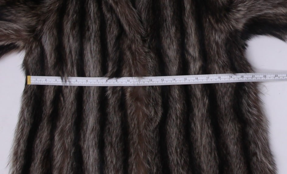 Exquisite Mid-Century Luxury Vintage Longline Striped Richard-Donald Long Fur Coat | Migration_Fur Antiques - | Fashion Rerun