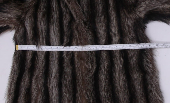 Exquisite Mid-Century Luxury Vintage Longline Striped Richard-Donald Long Fur Coat | Migration_Fur Antiques - | Fashion Rerun