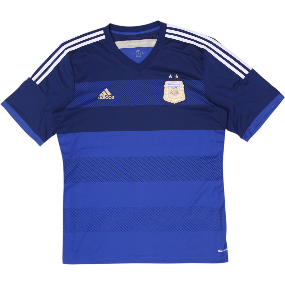 Mens Adidas Argentina 2014 Away Football Jersey Blue Size XL World Cup 2014