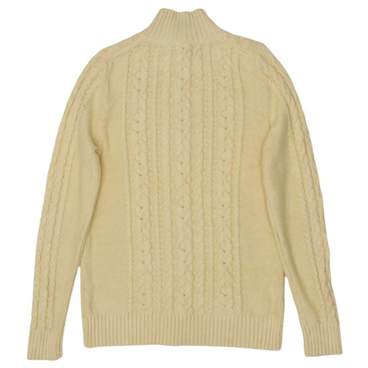 Vintage L.L Bean Full Zip Cable Knit Sweater Ladies - Fashion Rerun Vintage Migration_Sweaters