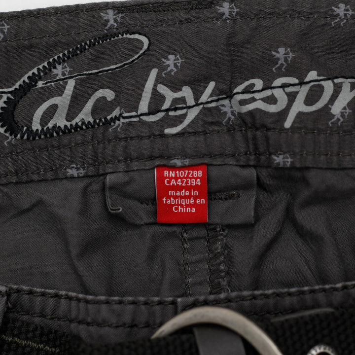 Y2K Ladies edc by Esprit Belted Mini Skirt Charcoal Gray