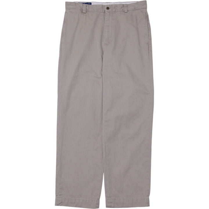 Mens Polo Ralph Lauren Flat Front Cotton Chino Pants Size 33x30