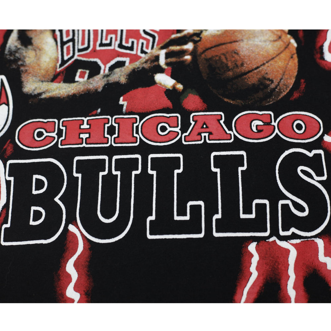 Mens Chicago Bulls 6 Time Champions NBA Boot Leg Lightning T-Shirt Size 2XL | Migration_T-Shirts - View 7 | Fashion Rerun