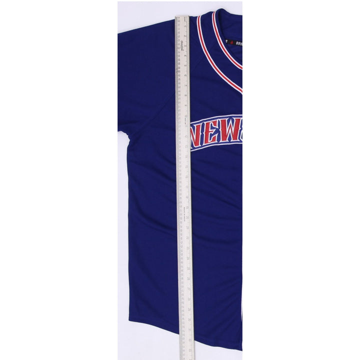 Mens Blue Orange County Choppers (OCC) Big New York Baseball Jersey