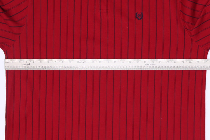 Mens Chaps Ralph Lauren Red Stripe Cotton Short Sleeve Size 2XL