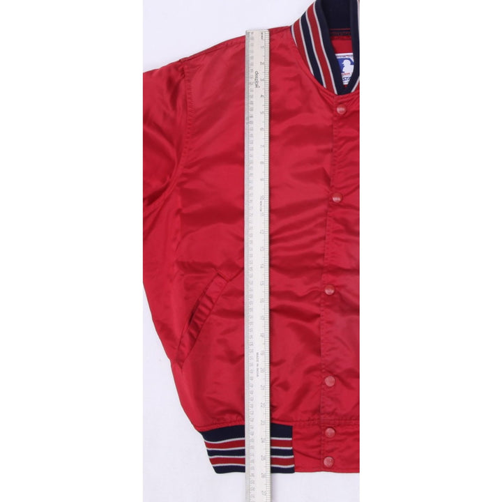 Vintage MLB By Starter St. Louis Cardinals Satin Red Snap Button Jacket L | Migration_Jackets - View 7 | Fashion Rerun