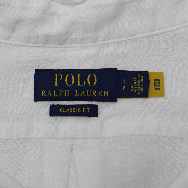 Mens Polo Ralph Lauren Classic Fit 100% Linen Button Down Shirt Size S