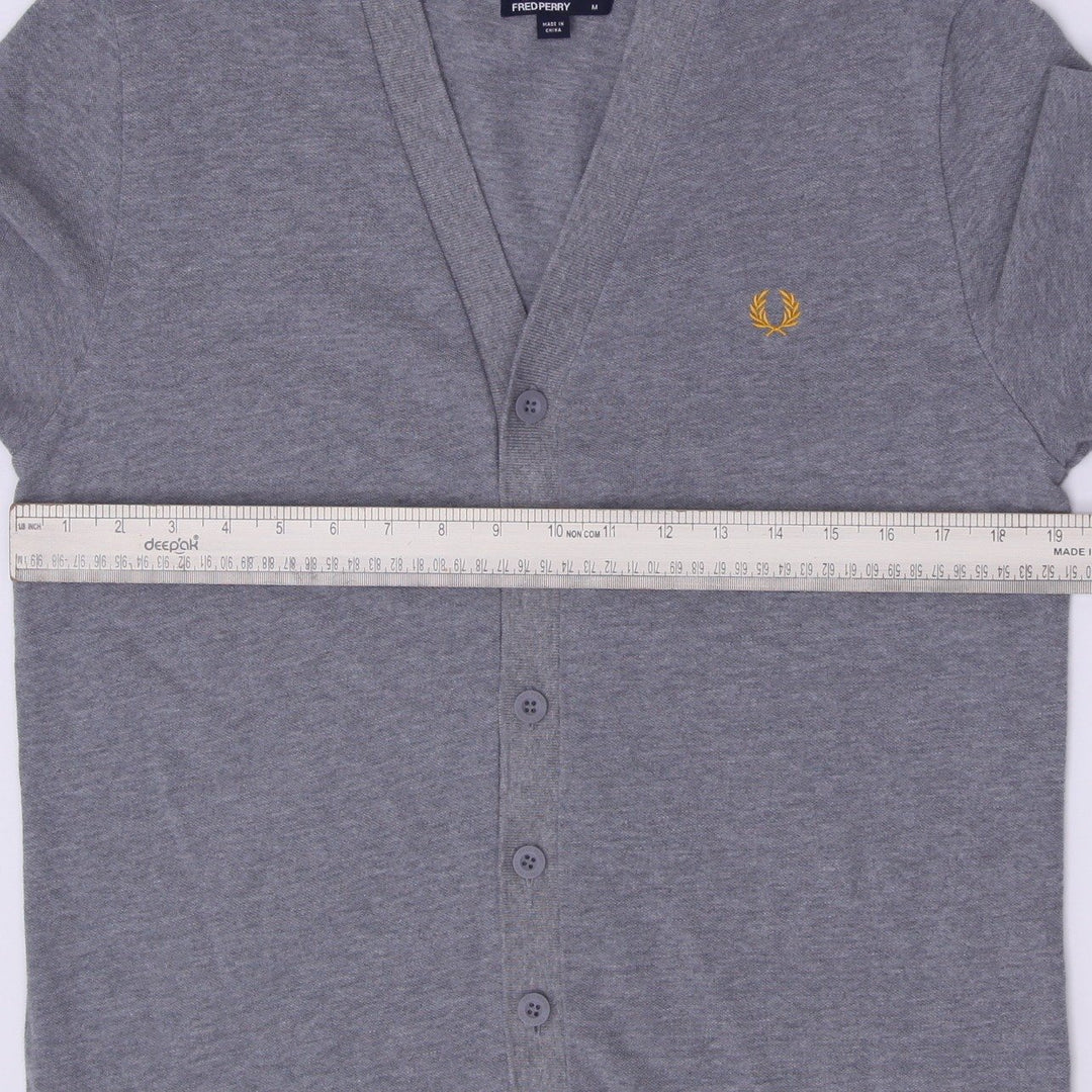 Mens Fred Perry Twin Tipped Knit V-Neck Cardigan Size M