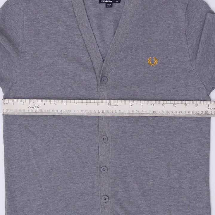 Mens Fred Perry Twin Tipped Knit V-Neck Cardigan Size M