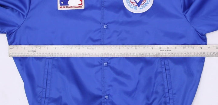 Vintage Toronto Blue Jays Chalk Line Satin Snap Button Jacket L | Migration_Jackets - View 7 | Fashion Rerun