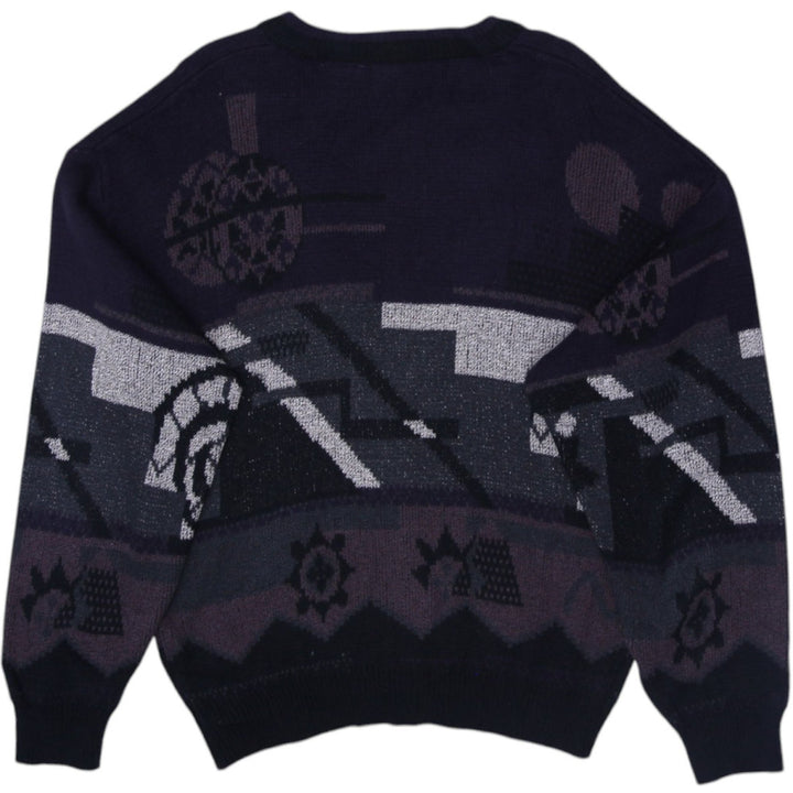 Vintage Nino Foriers By Randy River Cardigan Sweater Geometric Knitwear Medium | Migration_Jumper & Knitwear | Fashion Rerun