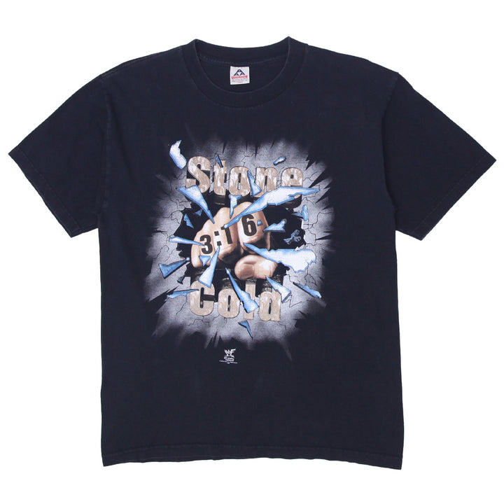 Vintage 1998 Stone Cold 3:16 WWF T-Shirt , AAA Black Size L - Fashion Rerun Vintage Migration_T-Shirt