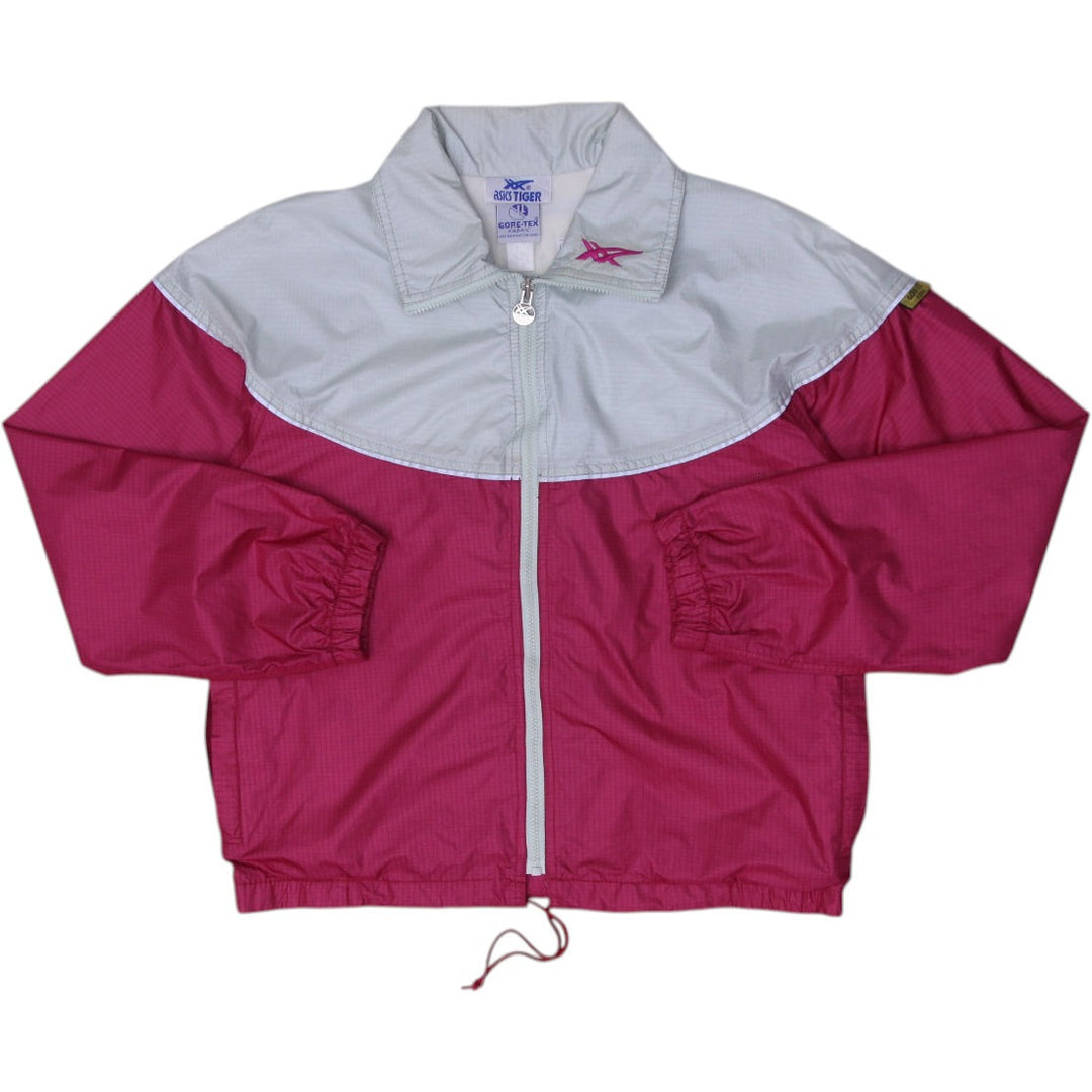 Vintage Ladies Asics Tiger Windbreaker Pink Gore-Tex Lightweight Size M | Migration_Jackets | Fashion Rerun