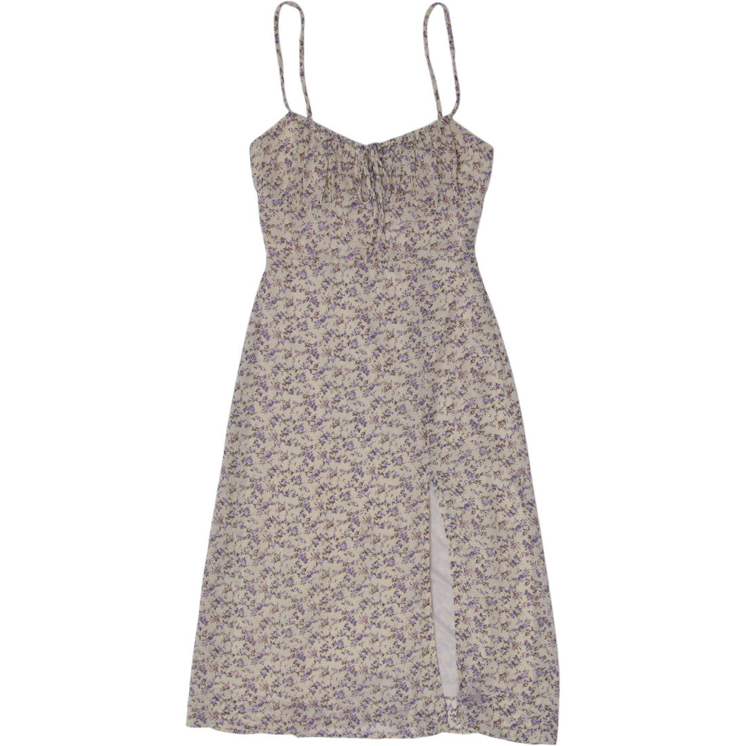 Y2K Ladies Windsor Ditsy Floral Spaghetti Strap Midi Dress Size XS