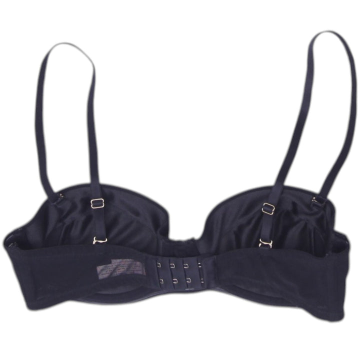 Ladies La Vie en Rose Black Red Embroidered Rose Convertible Strapless Bra 34C