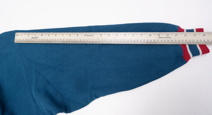 Vintage Mens Champion Reverse Weave Sweatshirt Navy Embroidered Crewneck