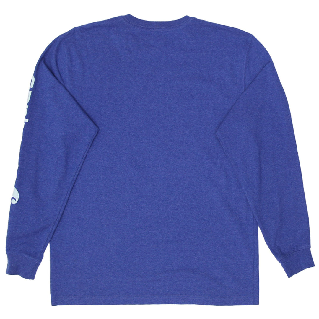 Mens Carhartt TK0231 Long Sleeve Shirt Blue Workwear