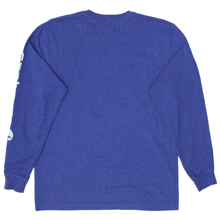 Mens Carhartt TK0231 Long Sleeve Shirt Blue Workwear