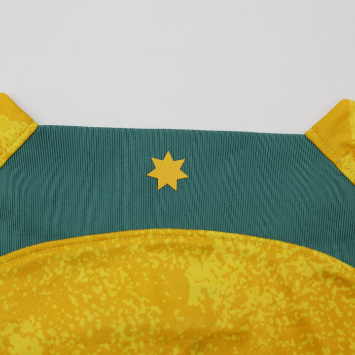 Mens Nike Australia 2022-23 Home Football Shirt Jersey Nike Gold Yellow Size L