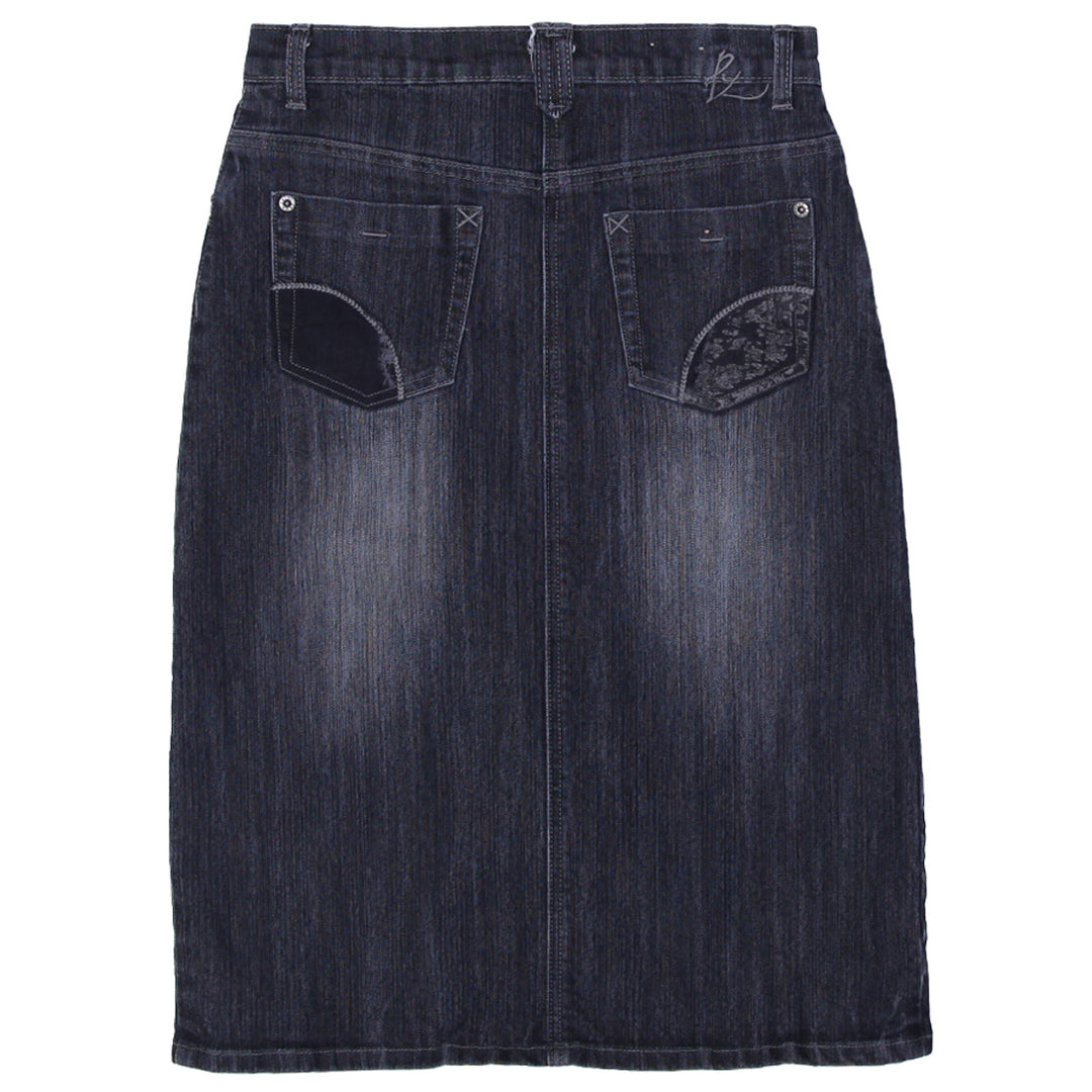 Y2K Ladies Point Zero Jeanswear Denim Midi Skirt - Fashion Rerun Vintage Migration_Skirt