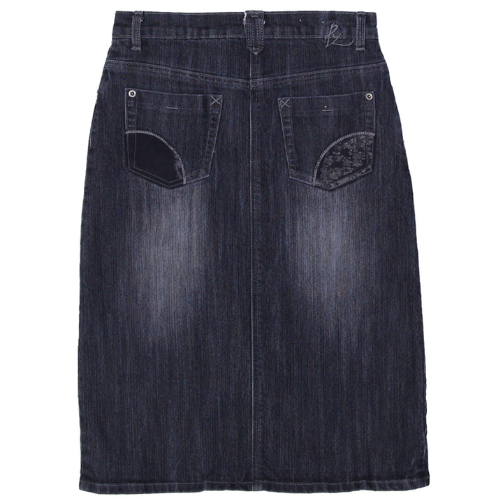Y2K Ladies Point Zero Jeanswear Denim Midi Skirt - Fashion Rerun Vintage Migration_Skirt