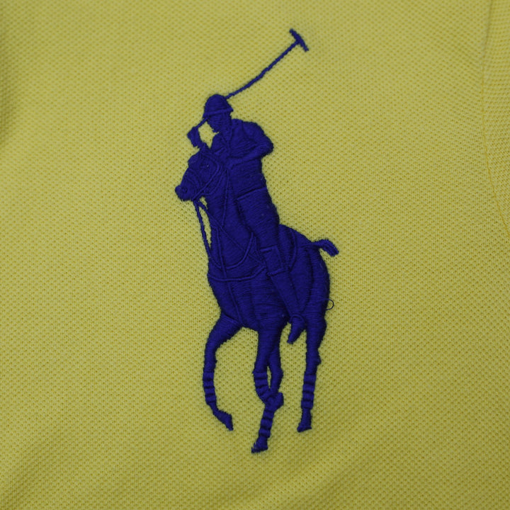 Mens Polo Ralph Lauren Slim Fit Polo Yellow Embroidered Logo Size XS | Migration_T-Shirts - Detail View | Fashion Rerun