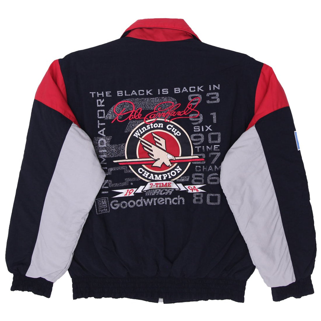 Vintage Mens American Made Dale Earnhardt Jacket Black Racing