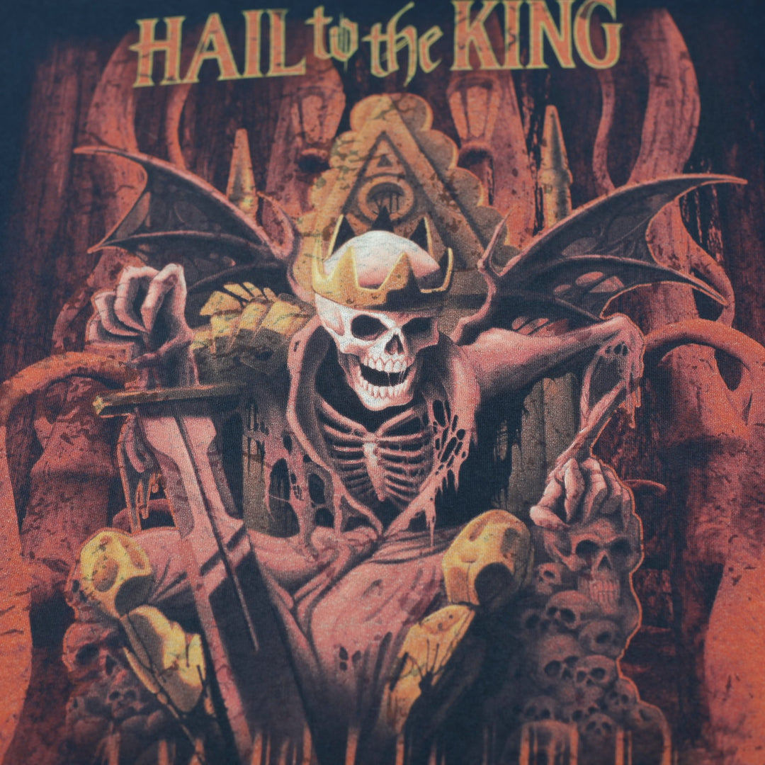 Mens Avenged Sevenfold "Hail To The King" Graphic Band T-Shirt Black Metal M