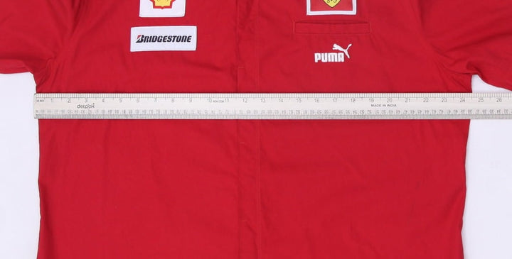 Mens Puma Ferrari Shirt Red Racing Team Logo Short Sleeve XXL | Migration_Shirts - View 7 | Fashion Rerun