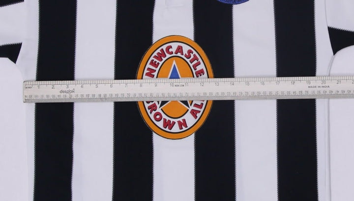 Vintage Adidas 995-1997 Newcastle United Home Black Striped Soccer Jersey M | Migration_Jerseys - View 8 | Fashion Rerun