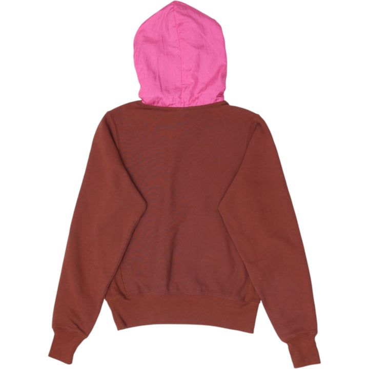 Mens Champion Reverse Weave Colorblock Nylon Hood Pullover Hoodie Size S
