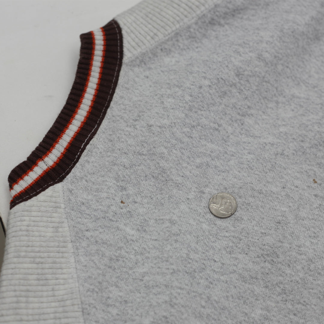 Vintage The Game Cleveland Browns Embroidered Sweatshirt Made In USA L - Fashion Rerun Vintage Migration_Sweaters