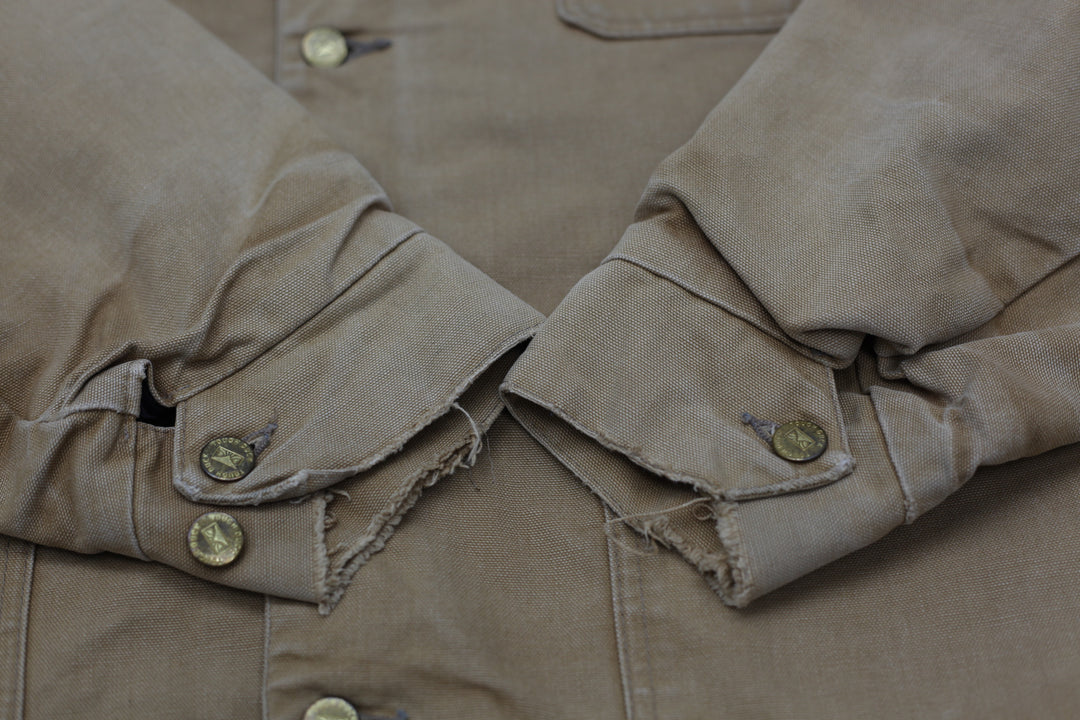 Vintage Tough Duck Brown Chore Jacket | Migration_Jacket UAENAT40 - Detail View | Fashion Rerun