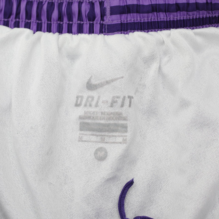 Ladies Nike Dri-FIT Striped Sportwear Shorts Size M | Migration_Shorts - Back View | Fashion Rerun